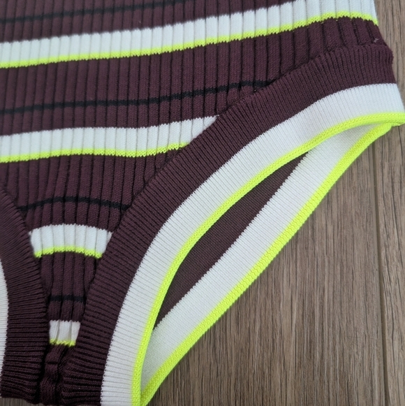 NWT Lacoste x EleVen by Venus | Striped Ribbed Lounge Shorts - Picture 5 of 15